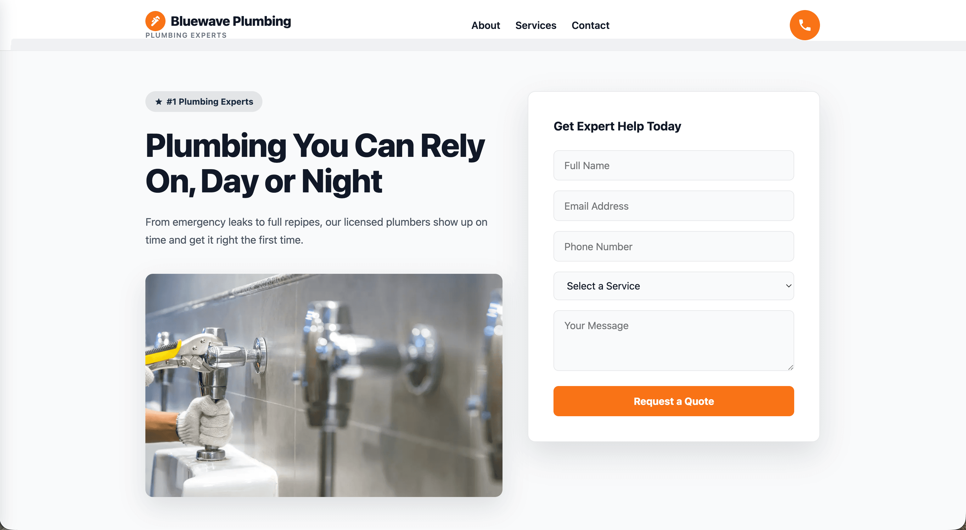 Bluewave template example